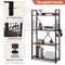 Costway 4 -Tier Industrial Bookshelf Open Storage Bookcase Display Shelf for Home Office